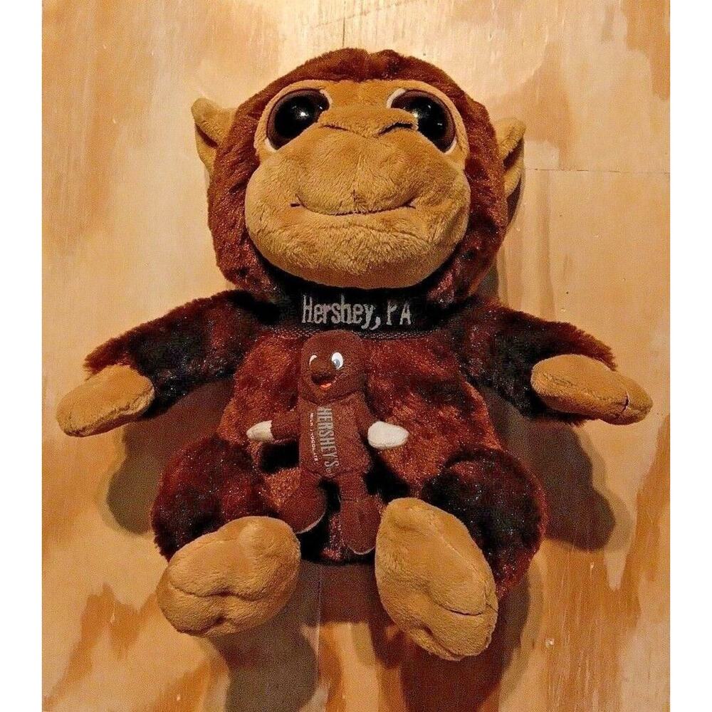 The Petting Zoo Bright Eyes Brown Monkey 2013 Hershey Pa Souvenir 10" Plush